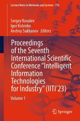 Read: Book Proceedings of the Seventh International Scientific Conference “Intelligent Information Technologies for Industry” (IITI’23)