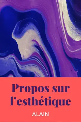 Read: Book Propos sur l’esthétique