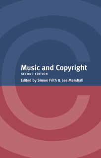 Music and Copyright by Lee Marshall & Simon Frith