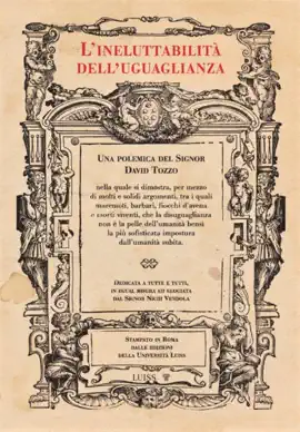 Read: Book L'ineluttabilità dell'uguaglianza