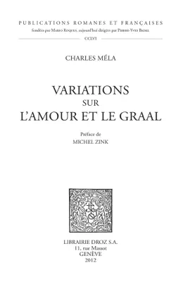 Read: Variations sur l'amour et le Graal Book