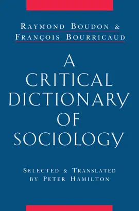 Read: A Critical Book Dictionary of Sociology
