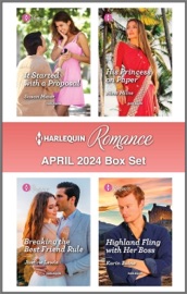 Harlequin Romance April 2024 Box Set - Susan Meier, Nina Milne, Justine Lewis & Karin Baine