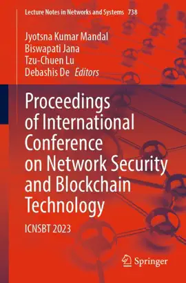 Read: Proceedings of International Conference on Network Security and Blockchain Book Technology