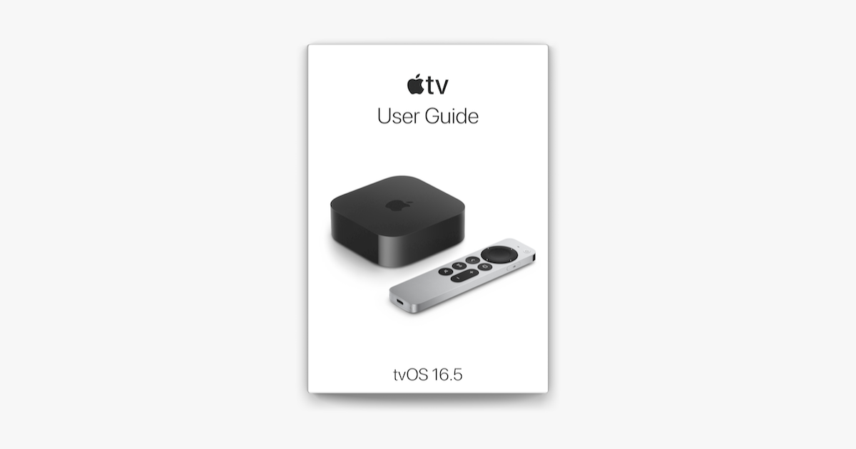Apple TV User Guide on Apple Books
