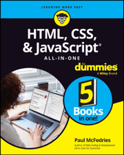 HTML, CSS, &amp; JavaScript All-in-One For Dummies - Paul McFedries Cover Art