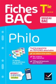 Fiches bac - Philo Tle - Bac 2026 - Patrick Ghrénassia, Johnny Brousmiche, Anthony Dekhil & Justine Janvier