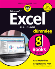 Excel All-in-One For Dummies - Paul McFedries &amp; Greg Harvey Cover Art