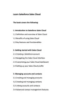 Learn Salesforce Sales Cloud