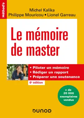 Read: Le mémoire de master Book - 6e éd.