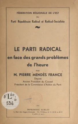 Read: Le Parti radical en face des grands problèmes Book de l'heure