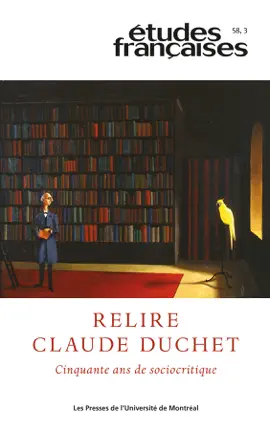 Read: Études françaises. Volume 58, numéro 3, 2022 Book