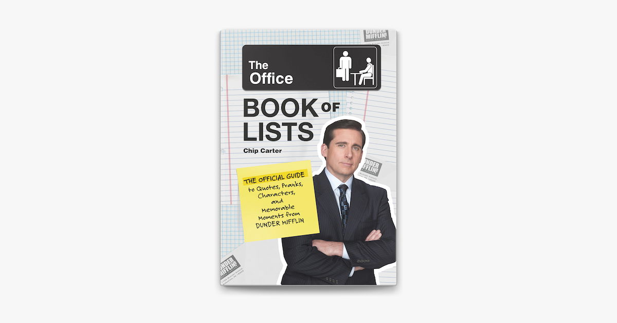 The Office Book of Lists: The Official Guide to Quotes, Pranks, Characters,  and Memorable Moments from Dunder Mifflin