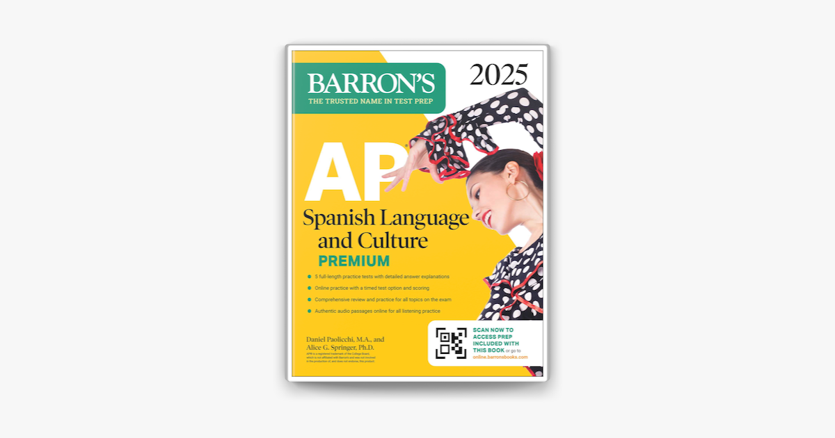 ‎AP Spanish Language and Culture Premium, 2025 5 Practice Tests