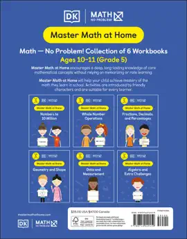 Math - No Problem! Collection of 6 Workbooks, Grade 5 Ages 10-11