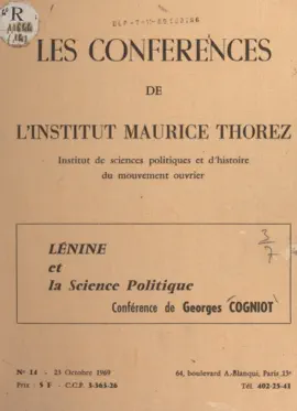 Read: Lénine Book et la science politique