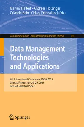 Read: Data Management Technologies Book and Applications
