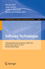 Software Technologies - Pascal Lorenz, Jorge Cardoso, Leszek A. Maciaszek & Marten van Sinderen