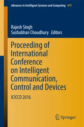 Read: Proceeding of International Conference on Intelligent Communication, Control and Devices Book