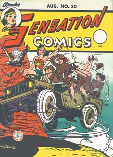 Sensation Comics (1942-) #20 by William Moulton Marston, Ted Udall, Evelyn Gaines, Bill Finger, Harry G. Peter, Frank Harry, Howard Purcell, Harold Sharp, Sheldon Moldoff & Paul Reinman