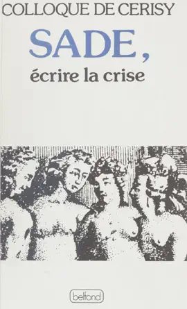 Read: Sade : écrire la crise Book