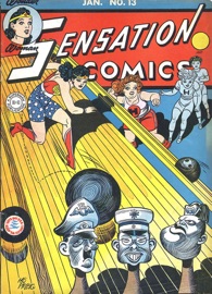Sensation Comics (1942-) #13 - William Moulton Marston, Ted Udall, Evelyn Gaines, Arthur Nugent, Harry G. Peter, Sheldon Moldoff, Howard Purcell, Jon L. Blummer, Irwin Hasen & Harold Sharp