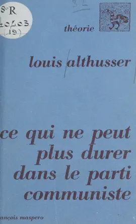 Read: Ce qui ne peut Book plus durer dans le Parti communiste