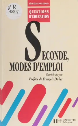 Read: Seconde : modes Book d'emploi