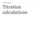 Book Titration calculations