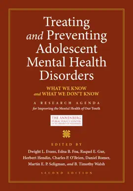 Read: Book Treating and Preventing Adolescent Mental Health Disorders