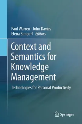 Read: Context and Semantics for Knowledge Management Book