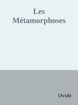 Read: Book Les Métamorphoses