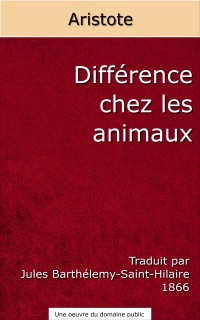 Différence chez les animaux by Aristote