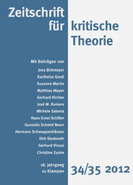 Read: Zeitschrift für kritische Theorie / Zeitschrift für Book kritische Theorie, Heft 34/35