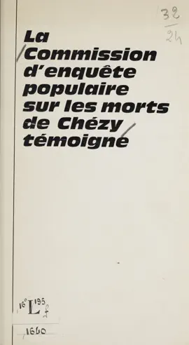 Read: La commission Book d'enquête populaire sur les morts de Chézy témoigne