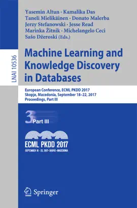 Read: Machine Learning and Knowledge Book Discovery in Databases