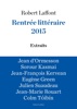 Book Extraits Rentrée littéraire Robert Laffont 2015