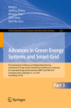 Read: Advances in Green Energy Systems Book and Smart Grid