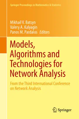Read: Book Models, Algorithms and Technologies for Network Analysis