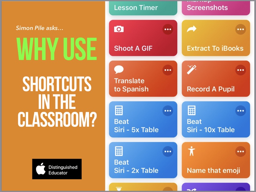 Why use Shortcuts in the classroom? by Simon Pile on Apple Books