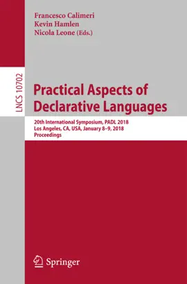 Read: Practical Aspects Book of Declarative Languages