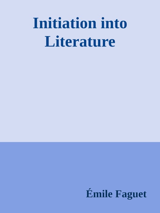 Initiation into Literature
