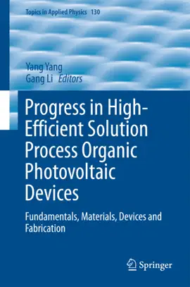 Read: Progress in High-Efficient Solution Process Organic Photovoltaic Book Devices