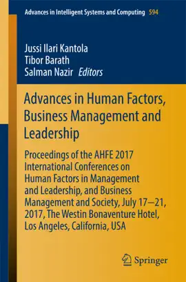 Read: Advances in Human Factors, Business Management and Leadership Book