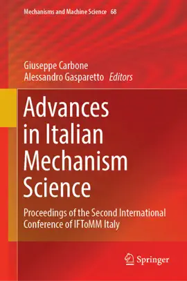 Read: Advances in Book Italian Mechanism Science