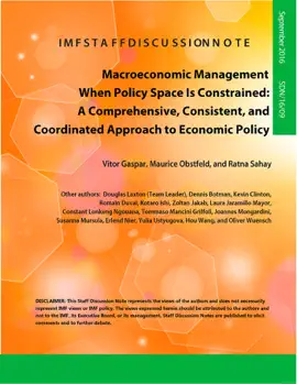 Read: Macroeconomic Management When Policy Space is Constrained : A Comprehensive, Book Consistent and Coordinated Approach to Economic Policy