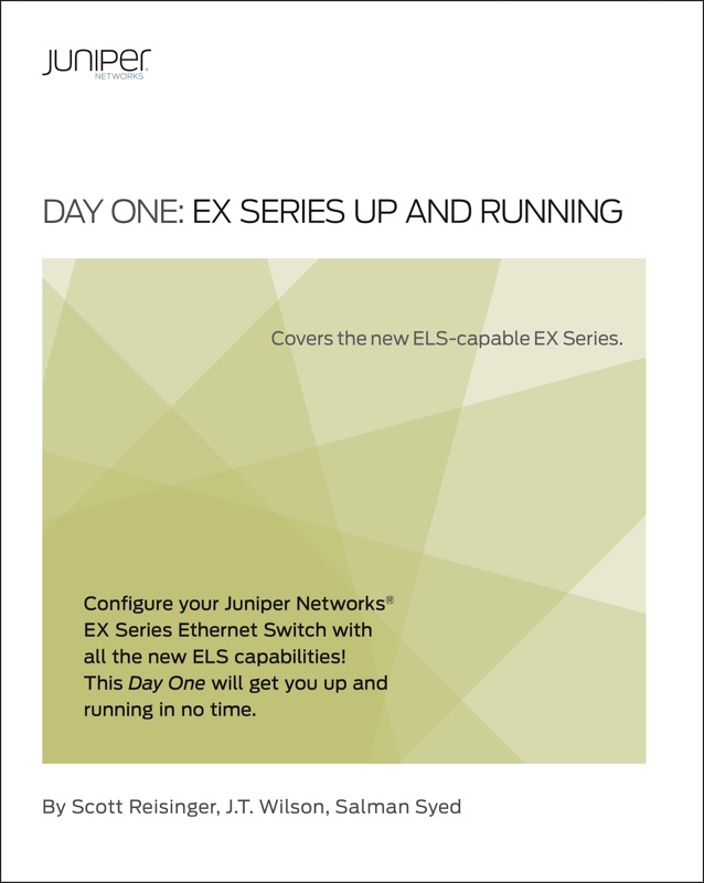 Day One: EX Series Up and Running