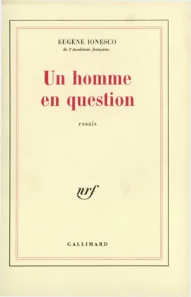 Read: Book Un homme en question