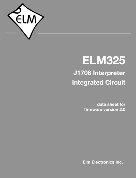 ELM325 J1708 Interpreter Integrated Circuit