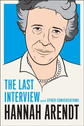 Read: Book Hannah Arendt: The Last Interview